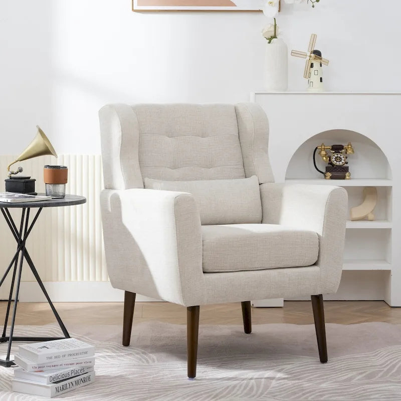 Moderner Akzentsessel, bequemer Lesesessel und Lounge-Sessel mit Armlehnen