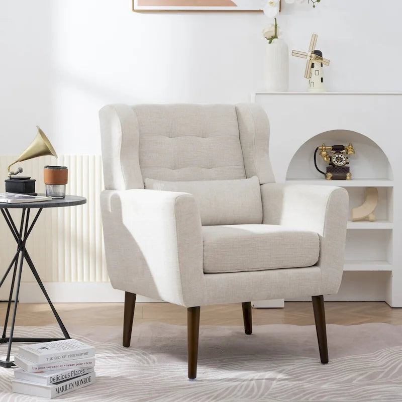 Moderner Akzentsessel, bequemer Lesesessel und Lounge-Sessel mit Armlehnen