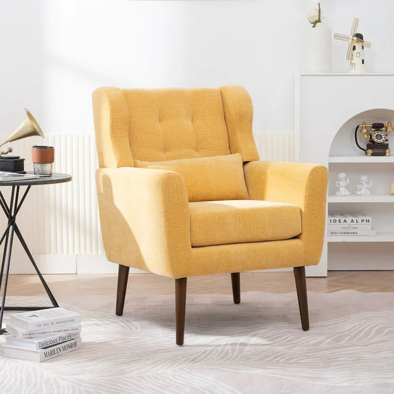 Moderner Akzentsessel, bequemer Lesesessel und Lounge-Sessel mit Armlehnen