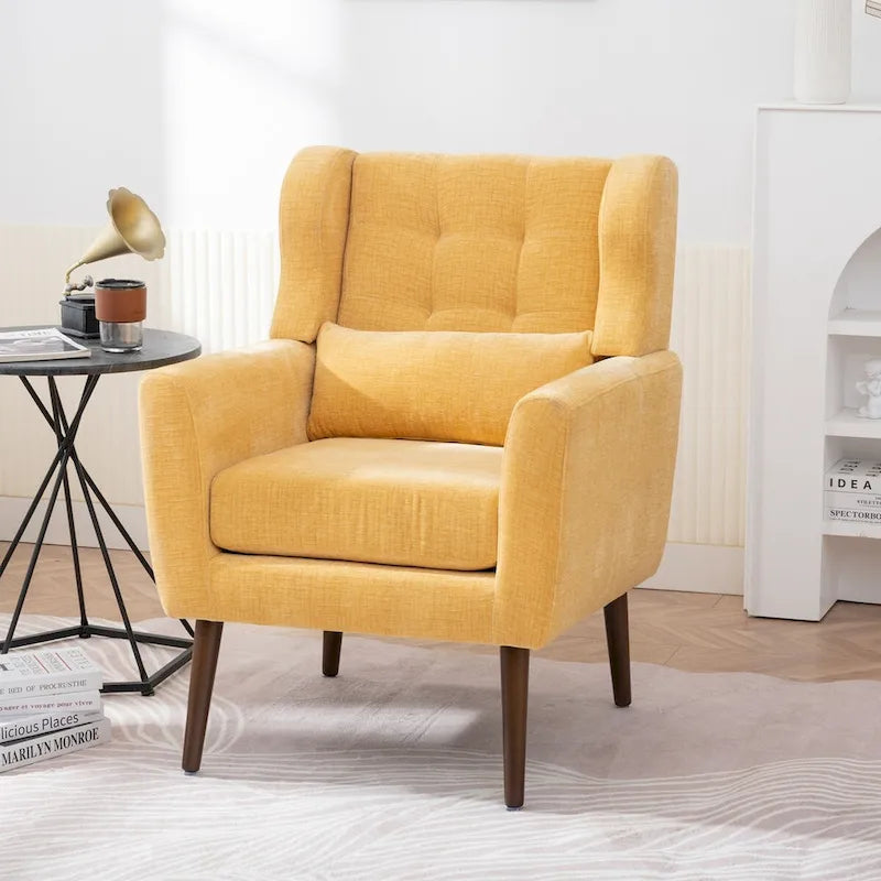 Moderner Akzentsessel, bequemer Lesesessel und Lounge-Sessel mit Armlehnen