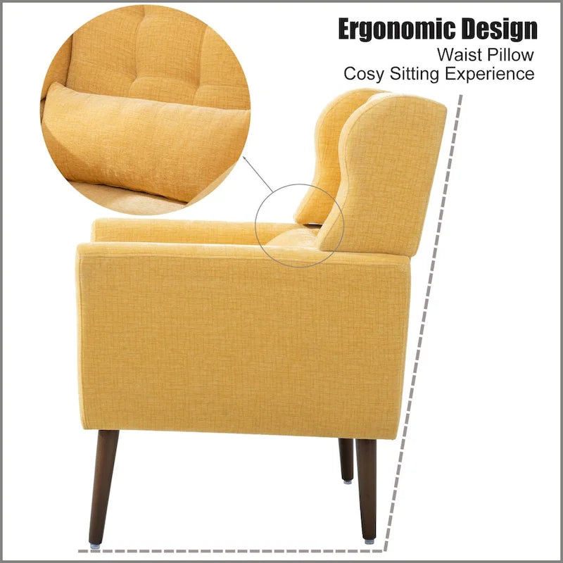 Moderner Akzentsessel, bequemer Lesesessel und Lounge-Sessel mit Armlehnen