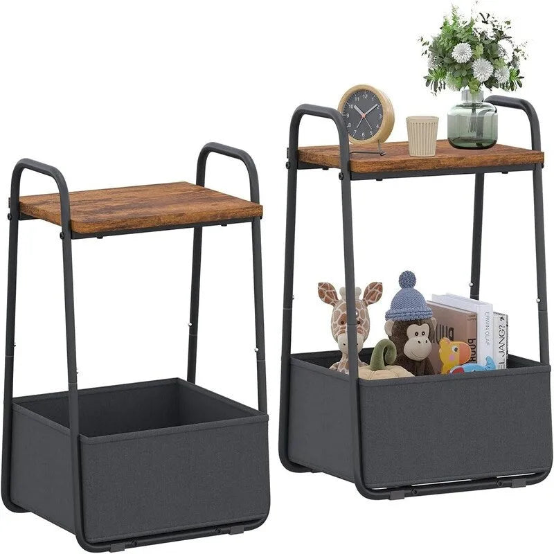 Side Table Set of 2 - 16.93D x 14.57W x 24.02H