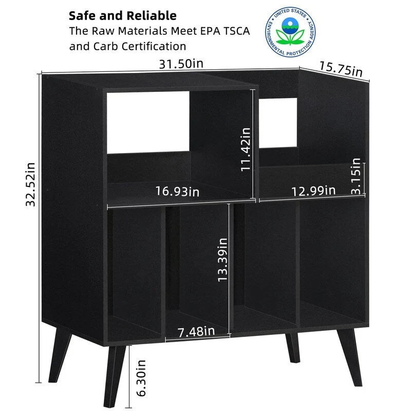 Großer Plattenspielerständer - 15.75D x 31.5W x 32.52H