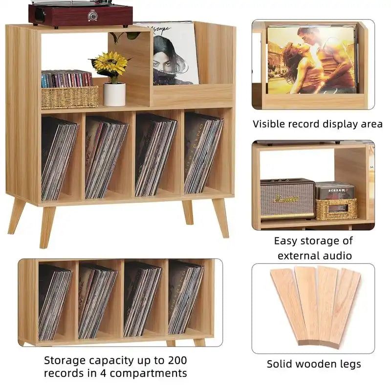 Großer Plattenspielerständer - 15.75D x 31.5W x 32.52H