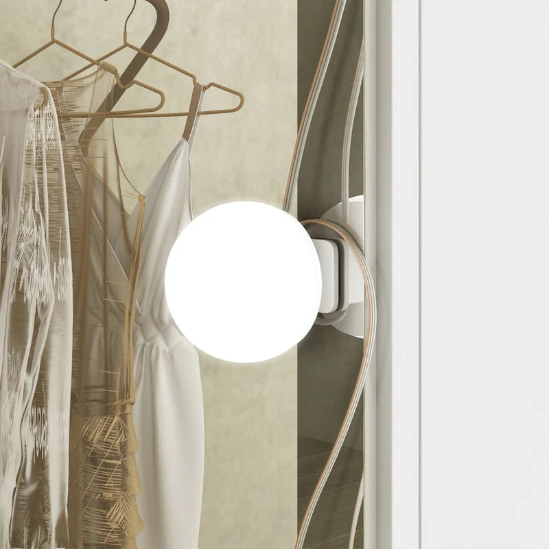Schminktisch mit 3 Spiegeln, stilvoller Schminkorganizer mit 9 Schubladen